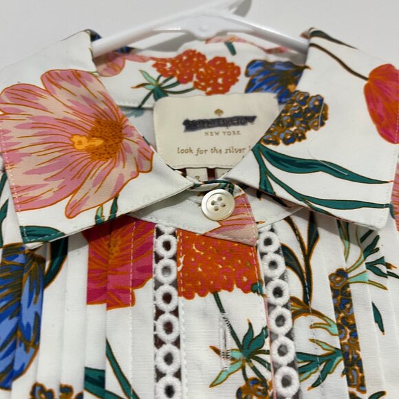 Kate Spade Floral Blossom Print Cotton Dress Size 2 - Picture 7 of 16